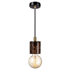 Nordlux Siv - hanglamp - Ø 6 x 280 cm - bruin