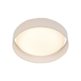 Searchlight Gianna - plafondverlichting - Ø 50 x 12,5 cm - 25W LED incl. - wit