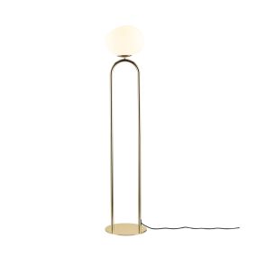 Design for the People Shapes - vloerlamp - Ø 28 x 135 cm - wit en messing