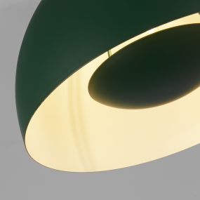 Searchlight Mars - hanglamp - Ø 40 x 150 cm - mat groen en crème