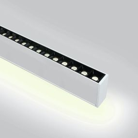 ONE Light LED Linear Profiles - hanglamp - 130 x 7 x 3,5 cm - 40W + 20W LED incl. - wit - witte lichtkleur