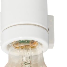 ETH Vintage Wall - wandverlichting - 7,5 x 8 x 8 cm - wit