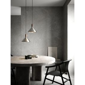 Design for the People Nori 27 - hanglamp - Ø 27 x 33,5 cm - geborsteld staal