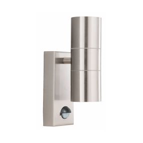 Searchlight Sunderland - buiten wandverlichting met bewegingsmelder - 7 x 21, cm - IP54 - roestvrij staal