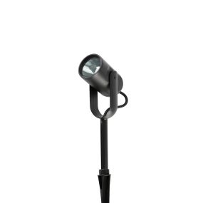 Faro Slot - grondspot op piek - Ø 7,7 x 20 cm - 13W LED incl. - IP65 - mat zwart