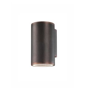 Nova Luce Nodus - buiten wandverlichting - 10,4 x 6,5 x 11 cm - IP54 - antiek bruin