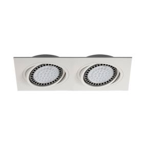 Zuma Line Boxy DL 2 - inbouwspot 2L - 350 x 180 mm, 315 x 155 mm inbouwmaat - wit
