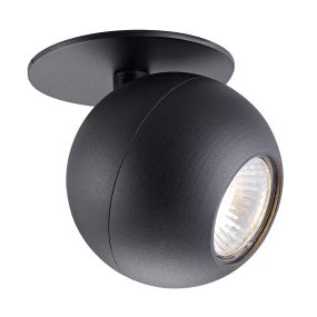 Zuma Line Buell  - spot met opbouw- en inbouwrozet- 17 x 11 cm - zwart