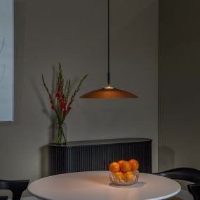 Lucide Menga - hanglamp - Ø 40 x 150 cm - 12W dimbare LED incl. - amber