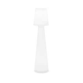New Garden Lola 110 - buiten vloerlamp - Ø 26,5 x 110 cm - 16W LED incl. - IP65 - wit - warm witte lichtkleur