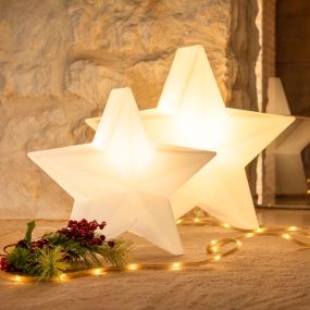 New Garden Nova 60 Christmas Star - tafellamp - 62 x 57 x 25,6 cm - 7W LED incl. - wit