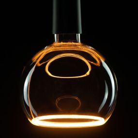 Segula LED lamp - Floating Line - Ø 20 x 18,5 cm - E27 - 6W dimbaar - 1900K - gerookt