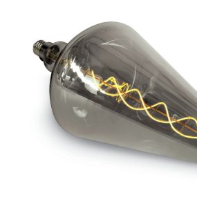 ONE Light Decorative LED lamp - Ø 20 x 40 cm - E27 - 8W - niet-dimbaar - 2700K - donker chroom