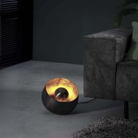 Vico Basket - tafellamp en vloerlamp - Ø 28 x 26 cm - zwart nikkel