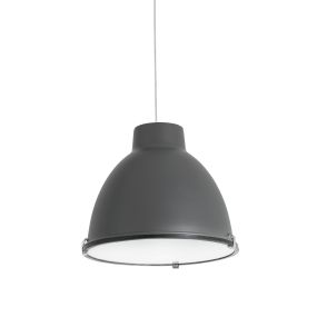 Faro Charlotte - hanglamp - Ø 40,2 x 40 cm - donkergrijs