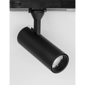 Nova Luce West - 3-fase railspot - 16 x 4 x 19 cm - 10W LED incl. - zandzwart