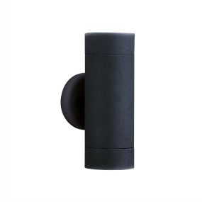 Searchlight Exeter - buiten wandverlichting - 8 x 16 cm - IP44 - zwart