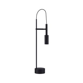 Nova Luce Joy - tafellamp met schakelaar - Ø 10,5 x 54,5 cm - 7W LED incl. zandzwart