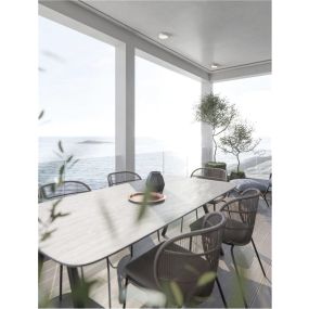 Nova Luce Judi - plafondlamp - Ø 22 x 6 cm - 20W LED incl. - IP65 - wit