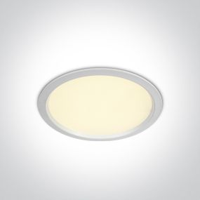 ONE Light Downlights Fixed LED - inbouw plafondverlichting - Ø 170 mm, Ø 160 mm inbouwmaat - 24W LED incl. - IP44 - wit