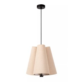 Lucide Gregory - hanglamp - Ø 34,3 x 165 cm - beige
