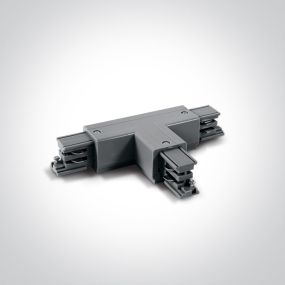 ONE Light Square Track Accessories - T-connector links - 3-fase railsysteem - 16A - grijs