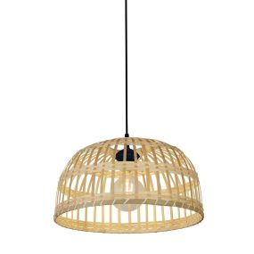 Searchlight Bali - hanglamp - Ø 40 x 155 cm - bruin