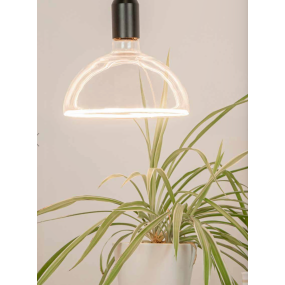 Segula LED lamp - Floating Bowl - Ø 20 x 15 cm - E27 - 6,2W dimbaar - dim to warm 2000 tot 2700K - transparant