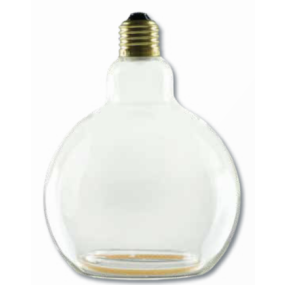 Segula LED lamp - Floating Globe - Ø 12,5 x 16,5 cm - E27 - 6,2W dimbaar - dim to warm 2000 tot 2700K - transparant