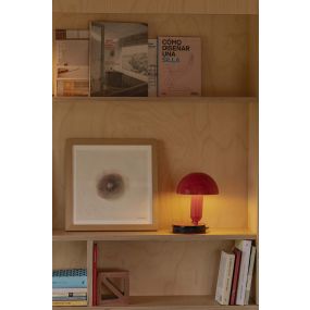 Faro Bela - tafellamp - Ø 14,6 x 24 cm - rood