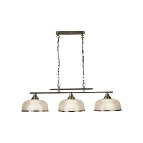Searchlight Bistro II - hanglamp - 99 x 27 x 80 cm - antiek messing