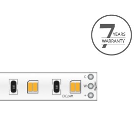 KLUS LED strip - 0,8cm breed, 500cm lengte - 24Vdc - dimbaar - 19,2W LED per meter - 120 LEDs per meter - IP20 - 2700-6500K