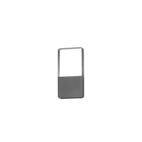 Konstsmide Matera - buiten wandlamp - 12,5 x 5,5 x 24,5 cm - 6W LED incl. - IP54 - antraciet