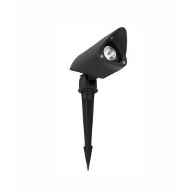 Nova Luce Inside - grondspot op piek - 24 cm - 7W LED incl. - IP65 - zwart