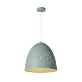 Lucide Eternal I - hanglamp - Ø 40 x 166 cm - pastel blauw