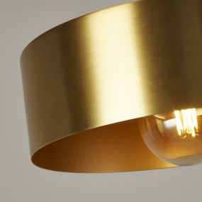Searchlight Knox - hanglamp - Ø 30 x 140 cm - zwart en goud