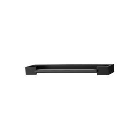 Nova Luce Arga - wandlamp - 45 x 4 x 10 cm - 12W LED incl. - IP44 - zandzwart