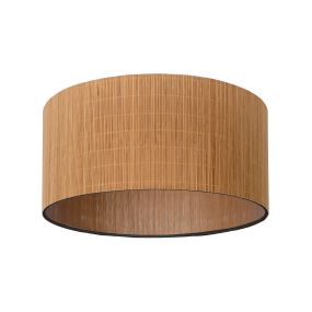 Lucide Magius - plafondverlichting - Ø 42 x 22,5 cm - lichtbruin en zwart