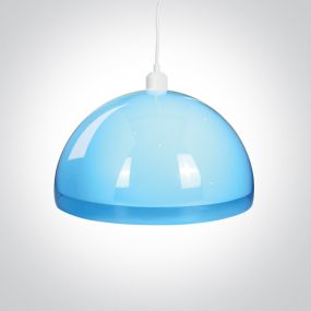 ONE Light Colourful Pendants - hanglamp kap - Ø 40 x 22 cm - blauw