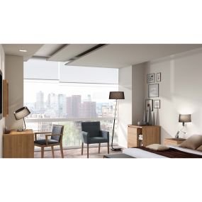 Faro Hotel - wandverlichting met schakelaar - 28,5 x 27 x 50 cm - 1W LED incl. - zwart en chroom