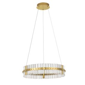 Nova Luce Kezo - hanglamp - Ø 60 x 130 cm - 45W dimbare LED incl. - goud