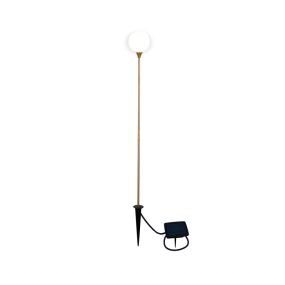 New Garden Bruna - grondspot op piek met zonnepaneel - Ø 8 x 80 cm - 0,5W LED incl. - IP44 - koper