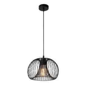 Lucide Vinti III - hanglamp - Ø 30 x 148 cm - zwart