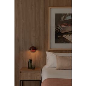 Faro Matilda - wandlamp - 18,6 x 16,6 cm - granaatrood
