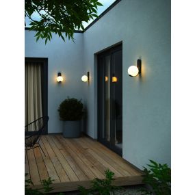 Nordlux Dalius - buiten wandverlichting - 21,8 x 18 x 30,5 cm - IP44 - zwart