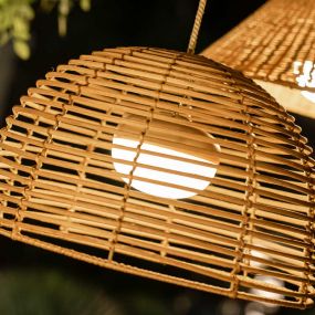 New Garden Cherry - draagbare oplaadbare lichtbron met afstandsbediening - Ø 11 x 9 cm - 8,5W LED incl. - IP54 - beige