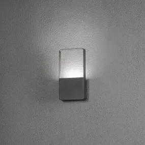Konstsmide Matera - buiten wandlamp - 12,5 x 5,5 x 24,5 cm - 6W LED incl. - IP54 - antraciet
