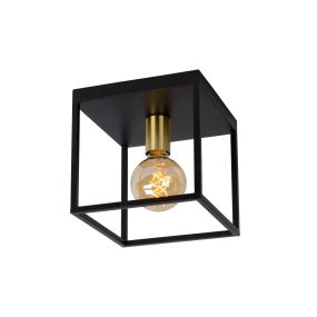 Lucide Ruben - plafondverlichting - 22 x 22 x 22 cm - zwart