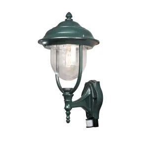 Konstsmide Parma Up - buiten wandlamp met sensor -  24 x 29 x 48 cm - IP44 - groen