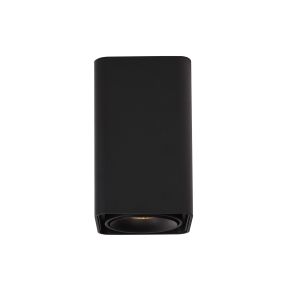 Dobac Batumi Longer - opbouwspot 1L - 10 x 10 x 17 cm - 8W LED incl. - zwart